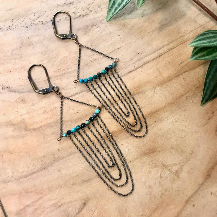 Shaley Chrysoprase Earrings