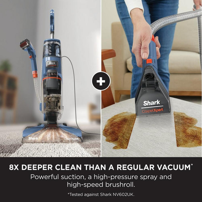 Shark EX150UK CarpetXpert Deep Carpet Cleaner in Navy Blue - Corded