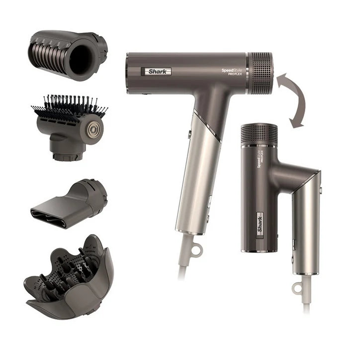 Shark HD542UK SpeedStyle Pro FLEX 4-in-1 High-Velocity Hair Dryer System - Mocha Silver
