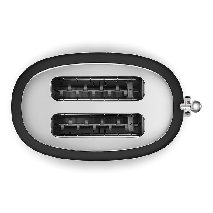 Smeg 50's Style Retro TSF01BLMUK 2 Slice Toaster - Matte Black