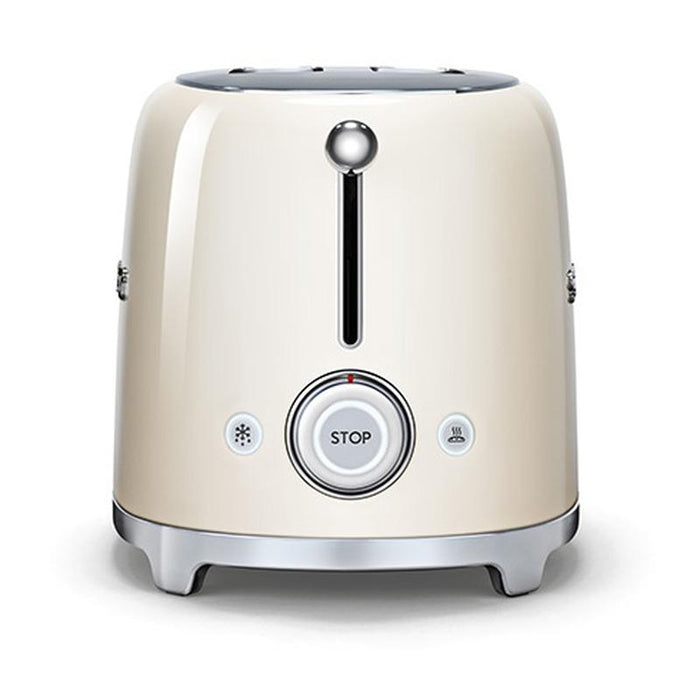 Smeg 50's Style Retro TSF01CRUK 2 Slice Toaster - Cream