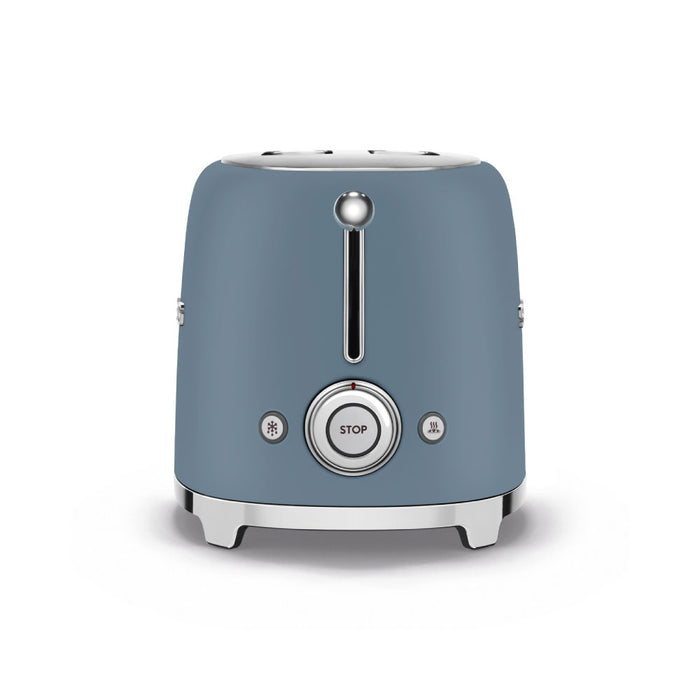 Smeg 50's Style Retro TSF01SBMEU 2 Slice Toaster - Storm Blue
