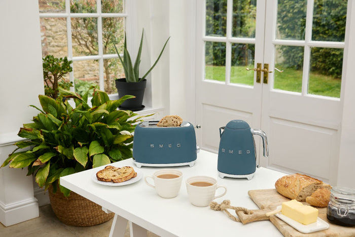 Smeg 50's Style Retro TSF01SBMEU 2 Slice Toaster - Storm Blue