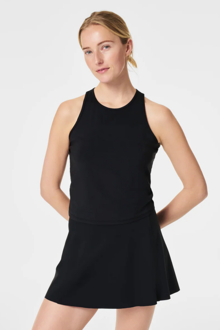 Spanx: Butter Keyhole Tank - Very Black - B Social Boutique