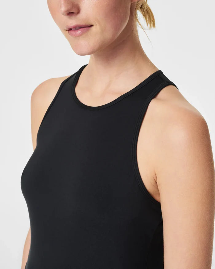 Spanx: Butter Keyhole Tank - Very Black - B Social Boutique