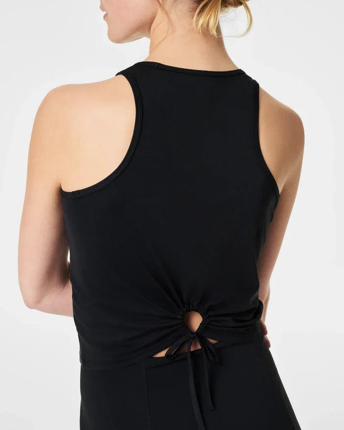Spanx: Butter Keyhole Tank - Very Black - B Social Boutique