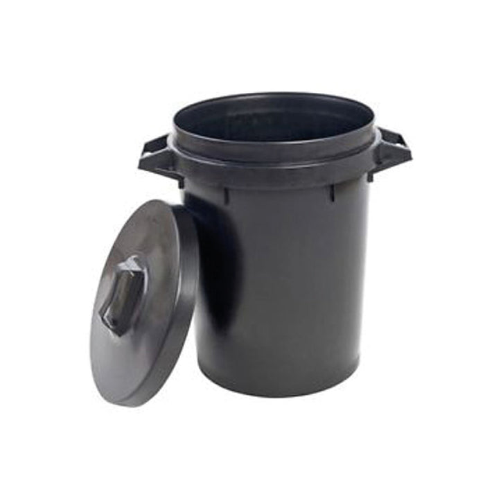 Stadium Black Heavy Duty Dustbin & Lid 90L
