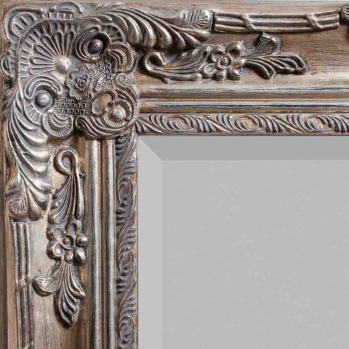 Stamford Rectangle Mirror Ant Silver