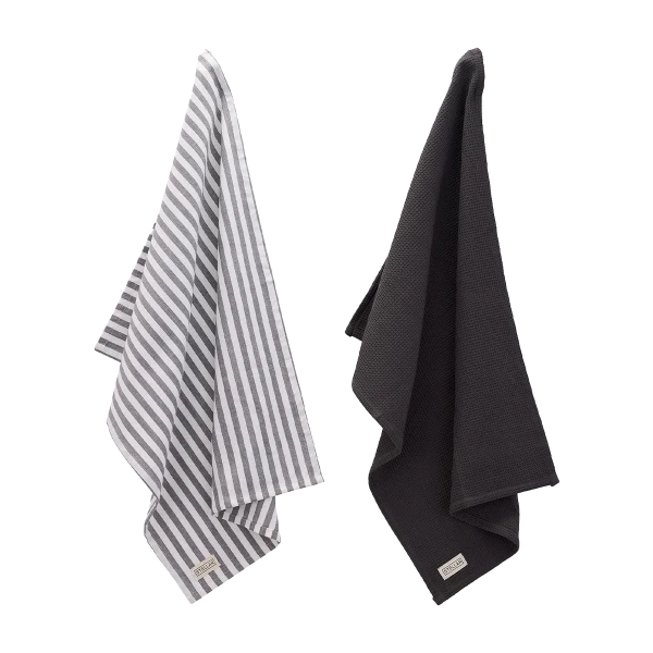 Stellar Textiles STE12G  - Tea Towel 2pk- Grey