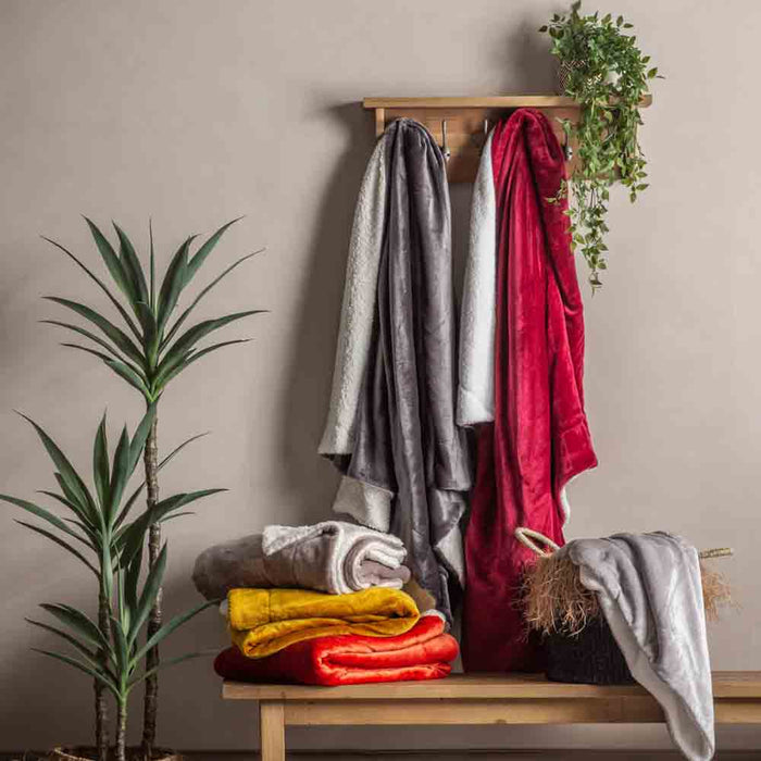 Sterling Sherpa Throw Grey