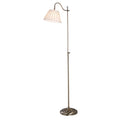 Suffolk Rise & Fall Floor Lamp Antique Brass With Shade <br>Antique Brass