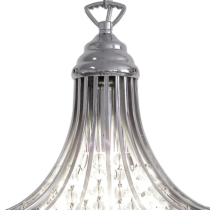 Suri 1 Light Pendant Crystal Polished Chrome<br>Polished Chrome