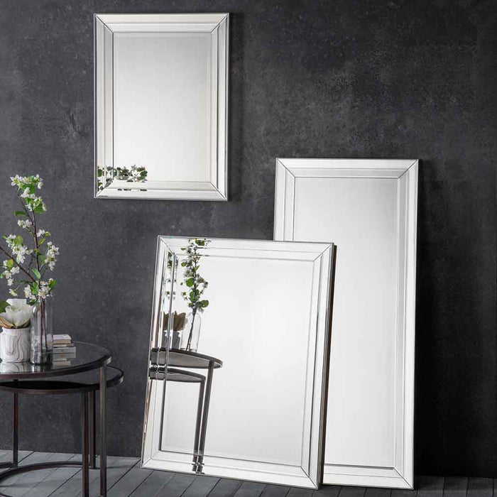Sven Small Mirror Silver Champagne