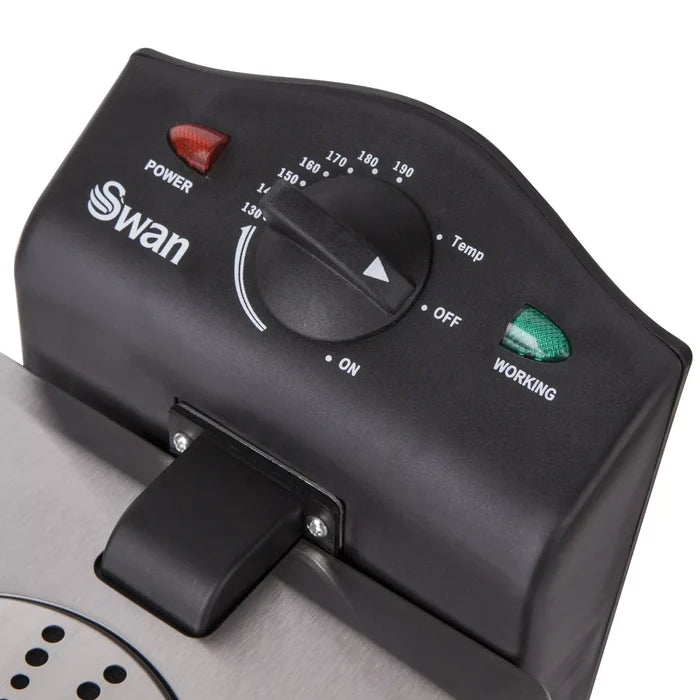 Swan SD6040N 3 Litre Fryer in Stainless Steel - Viewing Window