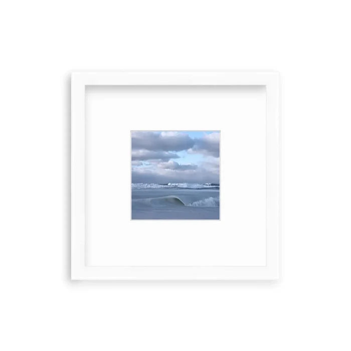 "Swirl Shelfie" Shelfie framed coastal print by Lauren Marttila