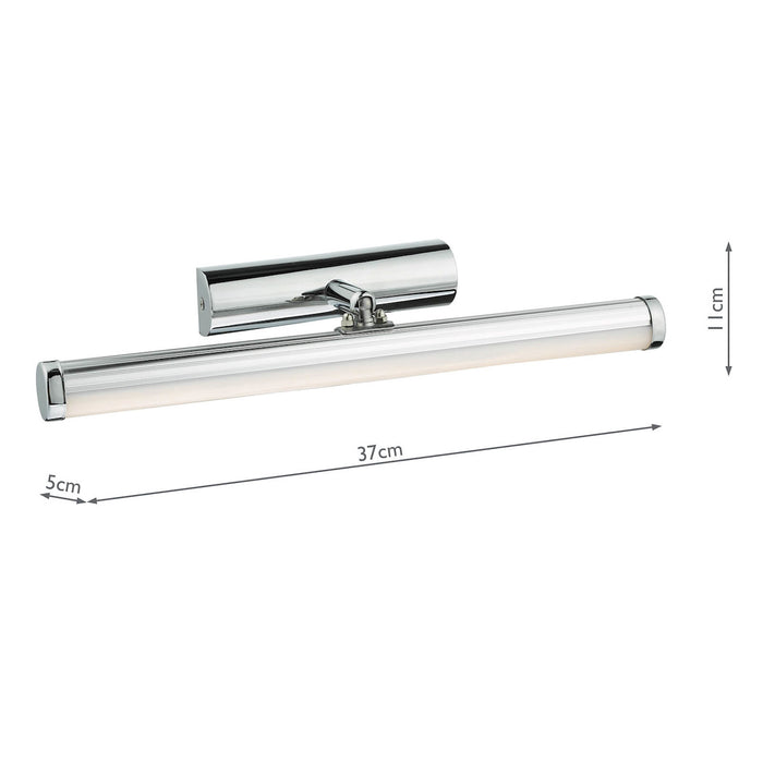 Sydney Small Bathroom Wall Light Polished Chrome IP44 LED<br>Polished Chrome