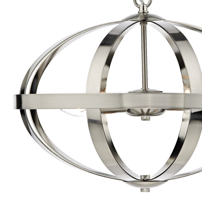 Symbol 3 Light Pendant Satin Chrome<br>Satin Chrome