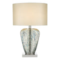 Syracuse Table Lamp Mercury Glass With Shade Silver Mercury Glass