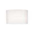 Syracuse White Faux Silk Oval Shade 40cm<br>White