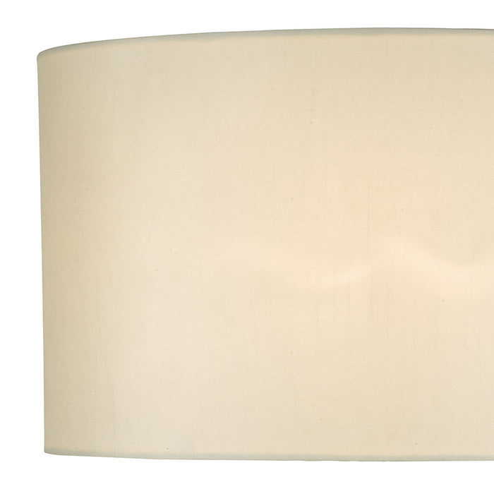 Syracuse White Faux Silk Oval Shade 40cm<br>White