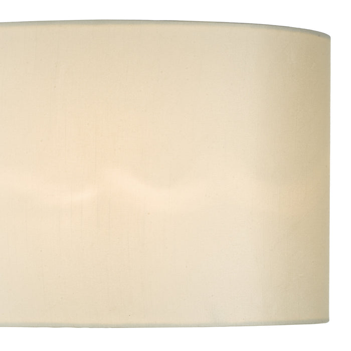 Syracuse White Faux Silk Oval Shade 40cm<br>White