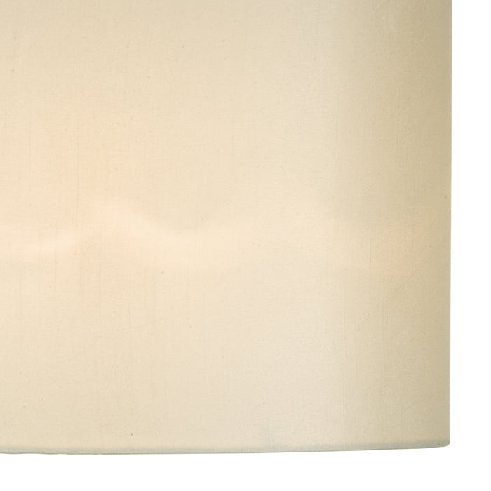 Syracuse White Faux Silk Oval Shade 40cm<br>White
