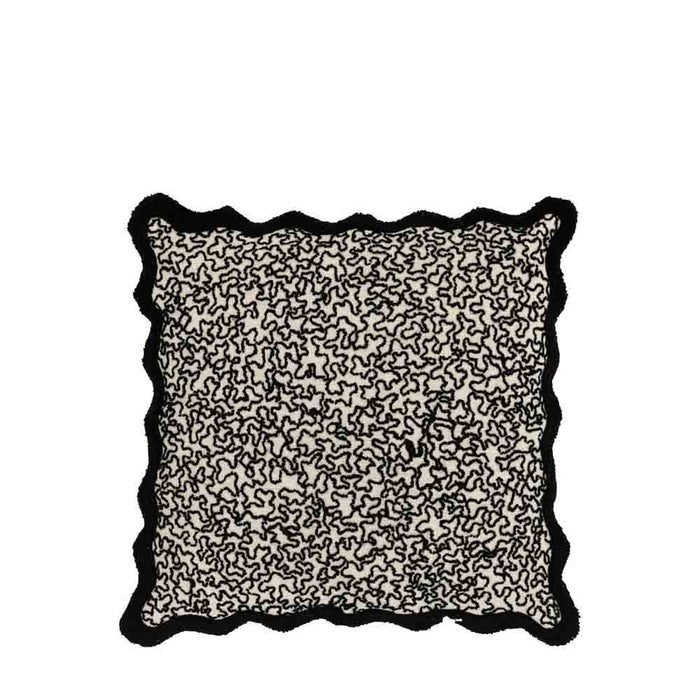 Tabor Cushion Black - Feather Filled