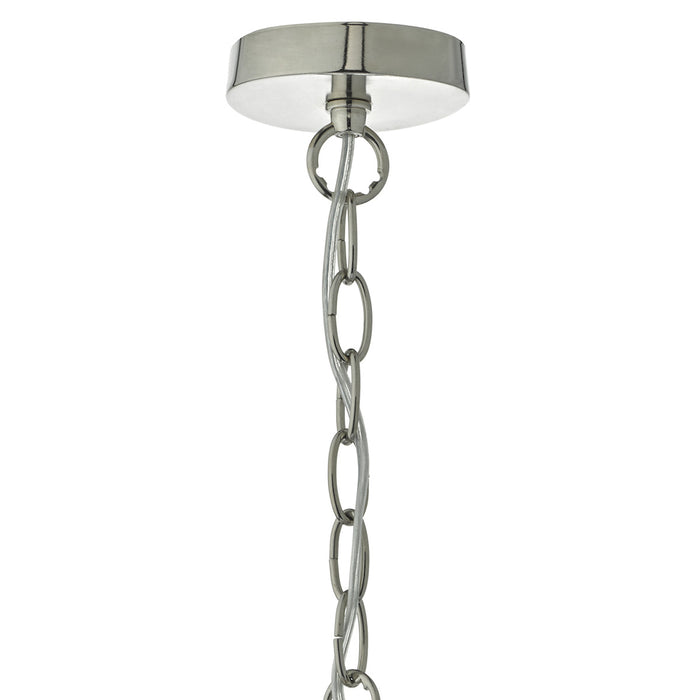 Tamara Pendant Satin Nickel & Ribbed Glass<br>Satin Nickel