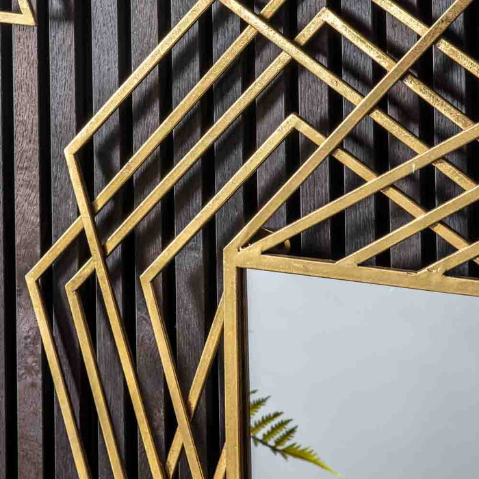 Taunton Rectangle Mirror Gold