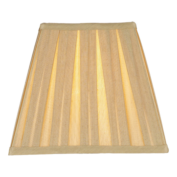 Taylor Gold Faux Silk Tapered Square Shade 22cm<br>Gold