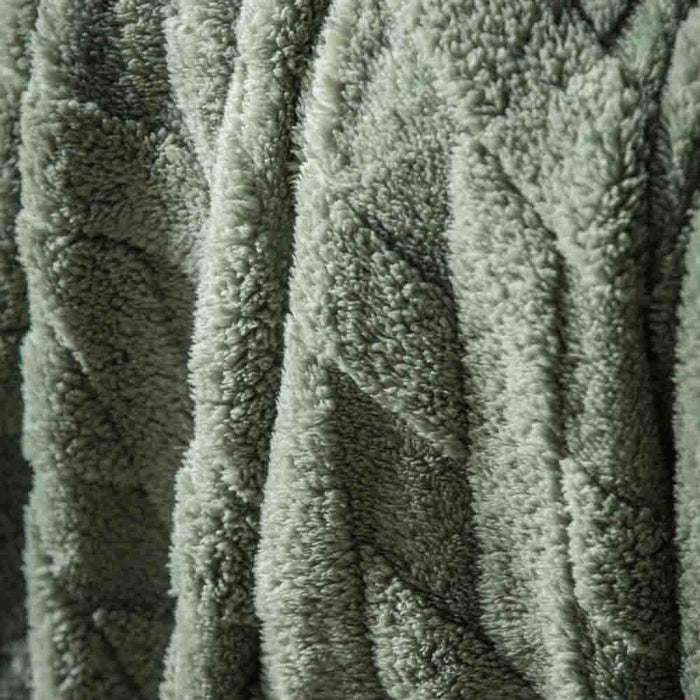 Textures Cross Knit Aspen Green
