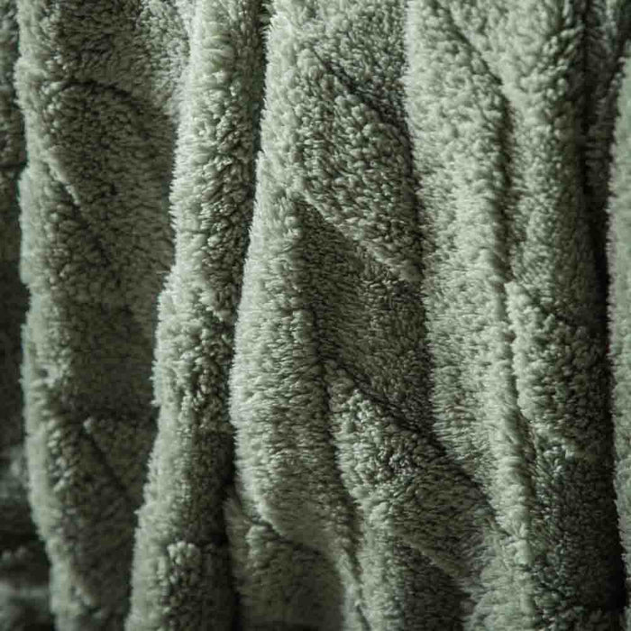 Textures Cross Knit Aspen Green