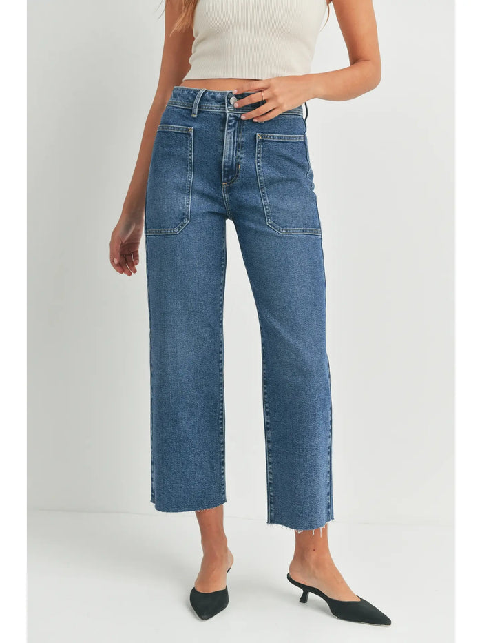 The Nautical Wide Leg Medium Denim