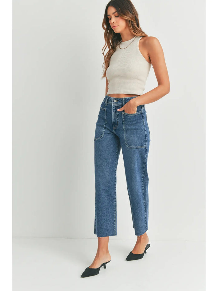 The Nautical Wide Leg Medium Denim