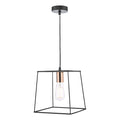 Tower 1 Light Single Pendant Matt Black CopperMatt Black