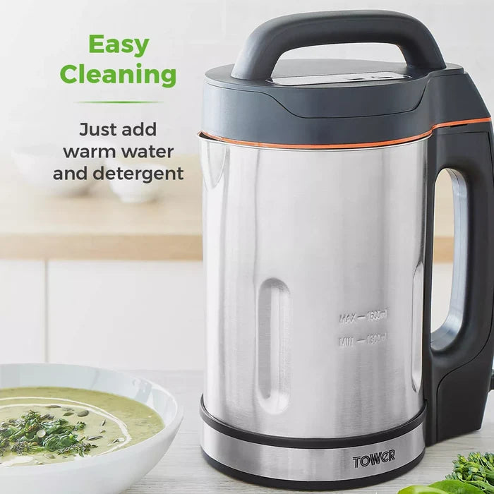 Tower T12031 Soup Maker 1.6ltr Stainless Steel