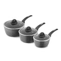 Tower T81212 3 Piece Induction Forged Pan Set 18/20/22cm c/w Lids