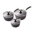 Tower T900111 Precision 3 Piece Non-Stick Forged Aluminium Pan-Black