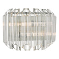 Tuvalu 2 Light Wall Light Glass & Polished Chrome<br>Glass