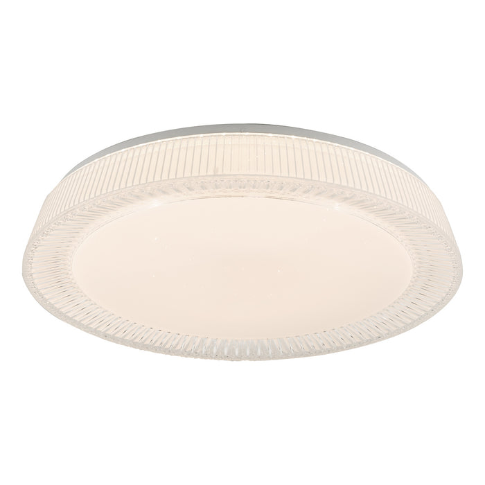 Udell Flush Faceted Acrylic LED<br>Clear