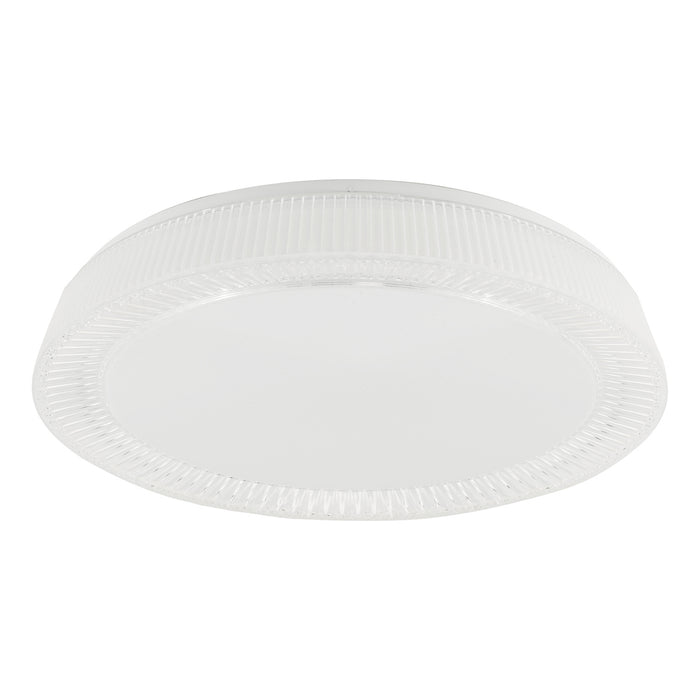 Udell Flush Faceted Acrylic LED<br>Clear