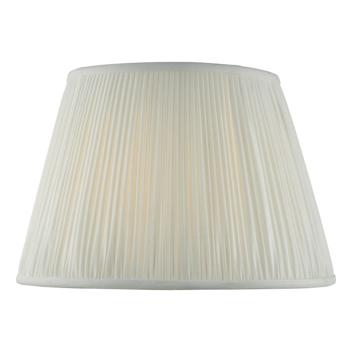 Ulyana Ivory Faux Silk Pleated Shade 35cm<br>Ivory