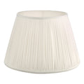 Ulyana Ivory Faux Silk Pleated Shade 40cm<br>Ivory