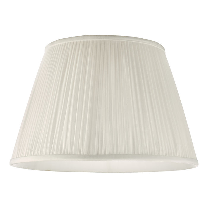 Ulyana Ivory Faux Silk Pleated Shade 40cm<br>Ivory