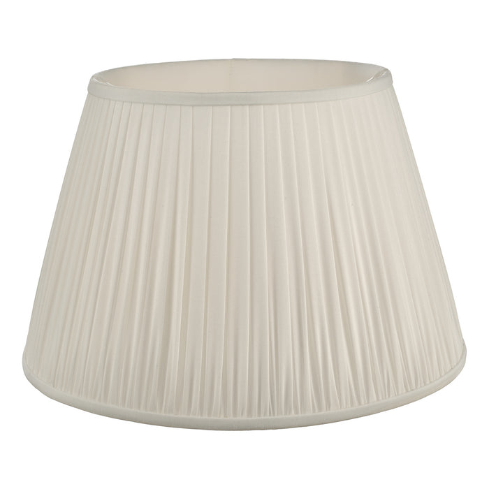 Ulyana Ivory Faux Silk Pleated Shade 45cm<br>Ivory