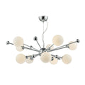 Ursa 10 Light Pendant Polished Chrome Opal Glass<br>Polished Chrome