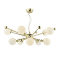 Ursa 10 Light Pendant Polished Gold Opal Glass<br>Polished Gold