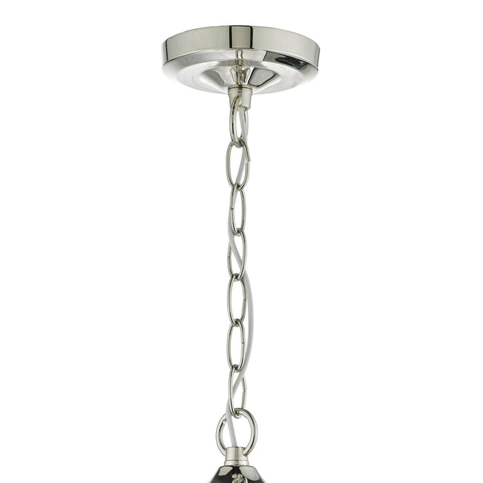 Vanessa 3 Light Pendant Polished Nickel & Glass<br>Polished Nickel