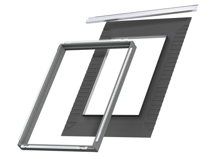 Velux Pro+ EDN CK02 2000 Single Slate Flashing With BDX Insulation - Recessed - Grey - 55x78cm