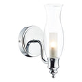 Vestry Bathroom Wall Light Polished Chrome Glass IP44<br>Polished Chrome